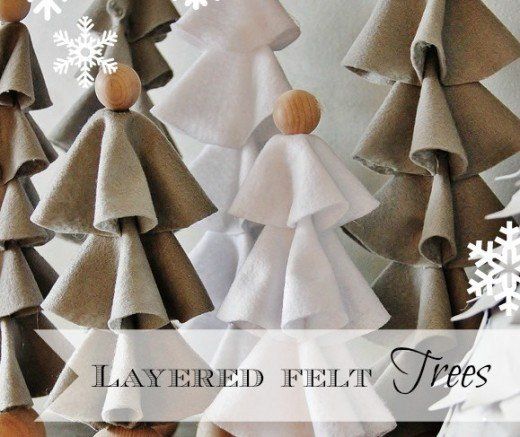 Fun Winter Craft Activities For Your Care Home Layered Felt Tree Decorations MyWorkMode